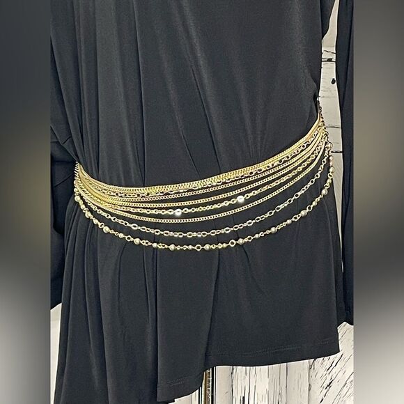 Gold chain belt multi strands tassels - Picture 1 of 7